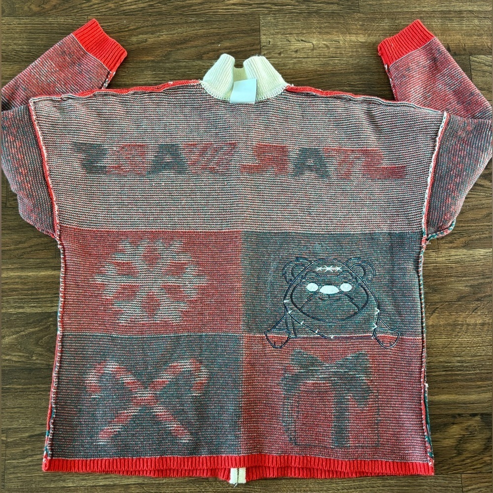 Disney Star Wars Ewok Christmas Spirit Jersey Cardigan Sweater - Picture 7 of 11